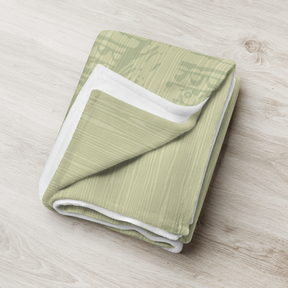 MK ADVENTURELAND jungle green Throw Blanket