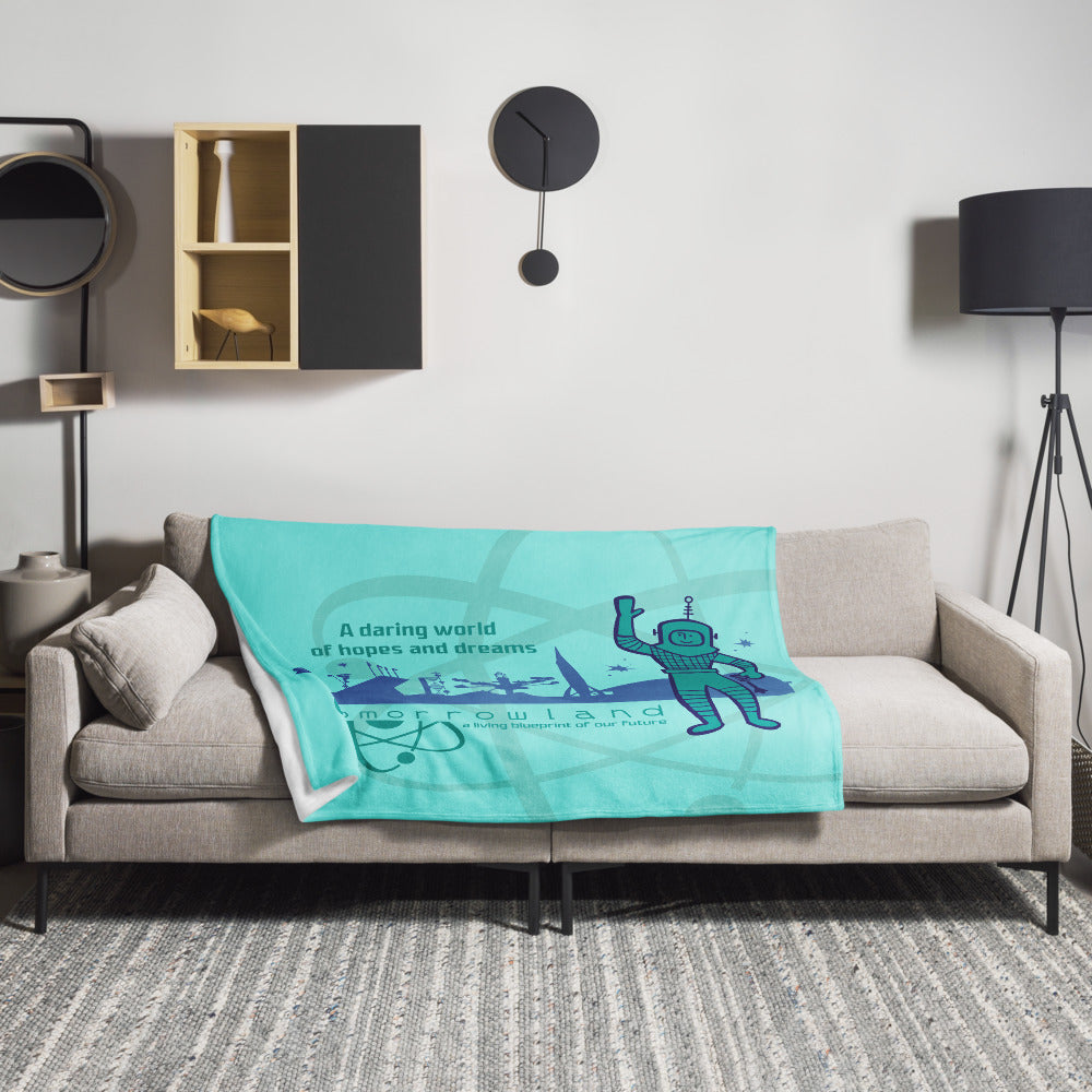 TOMORROWLAND 1955 astronaut Throw Blanket