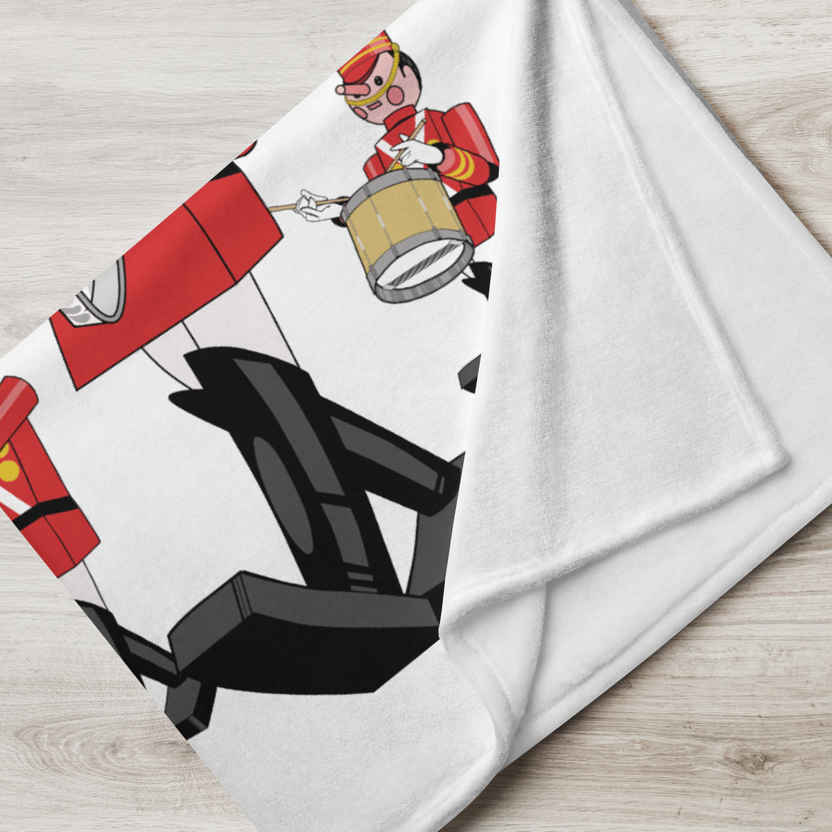 DL HOLIDAY TIME reindeer Throw Blanket