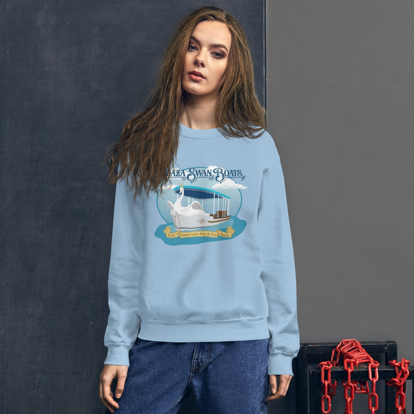 MK MAIN STREET plaza swan boats Sweatshirt