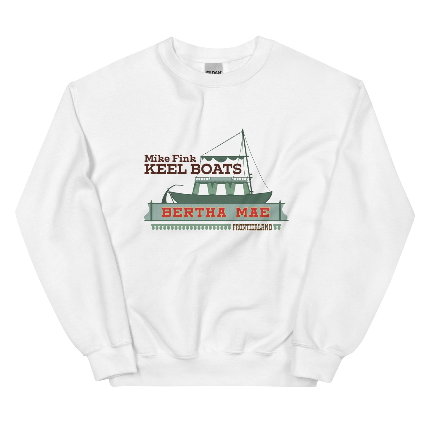 MIKE FINK KEEL BOATS bertha Mae Sweatshirt