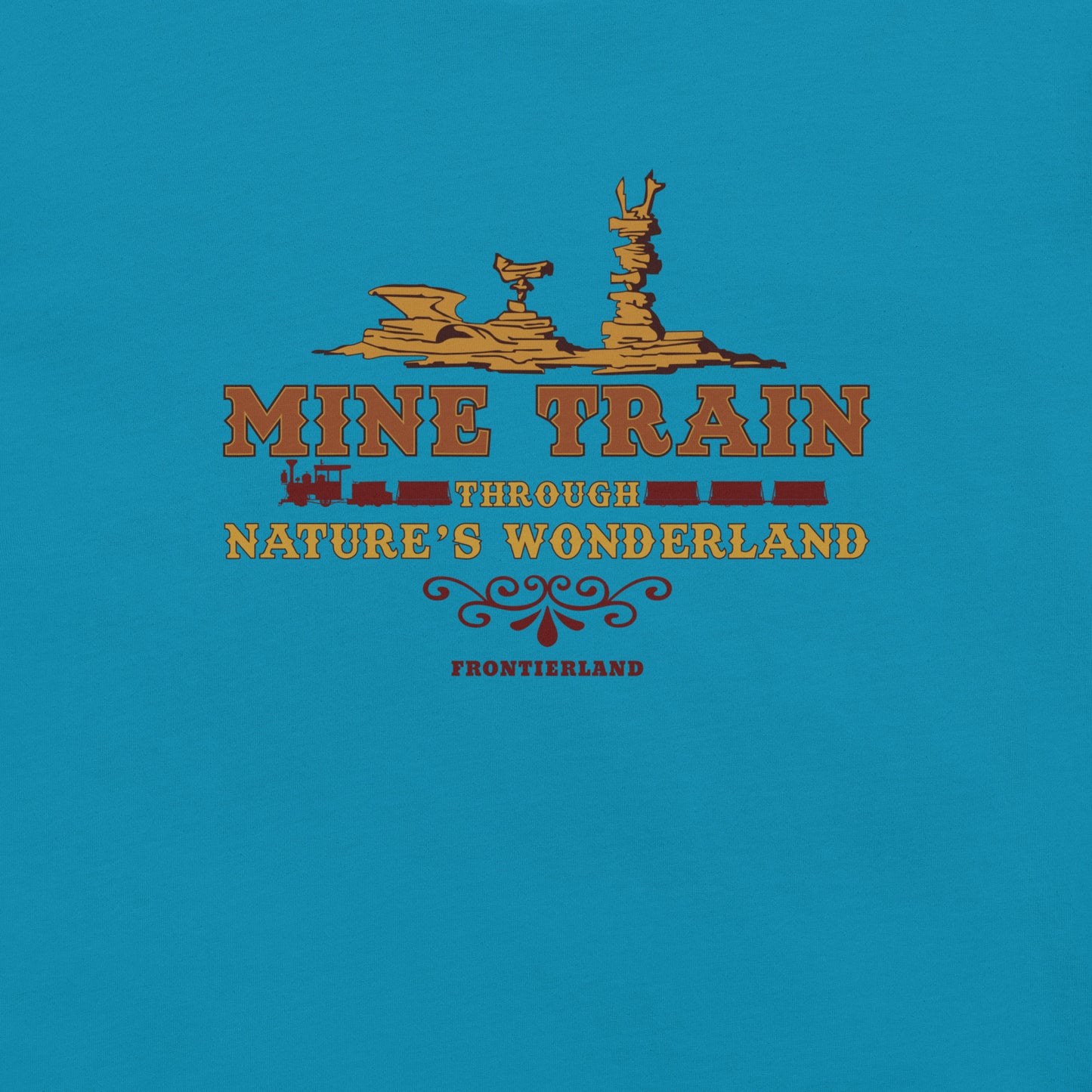 MINE TRAIN THROUGH NATURE'S WONDERLAND title T-Shirt