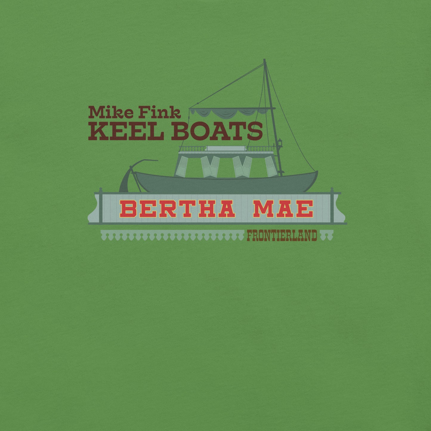 MIKE FINK KEEL BOATS bertha mae T-Shirt