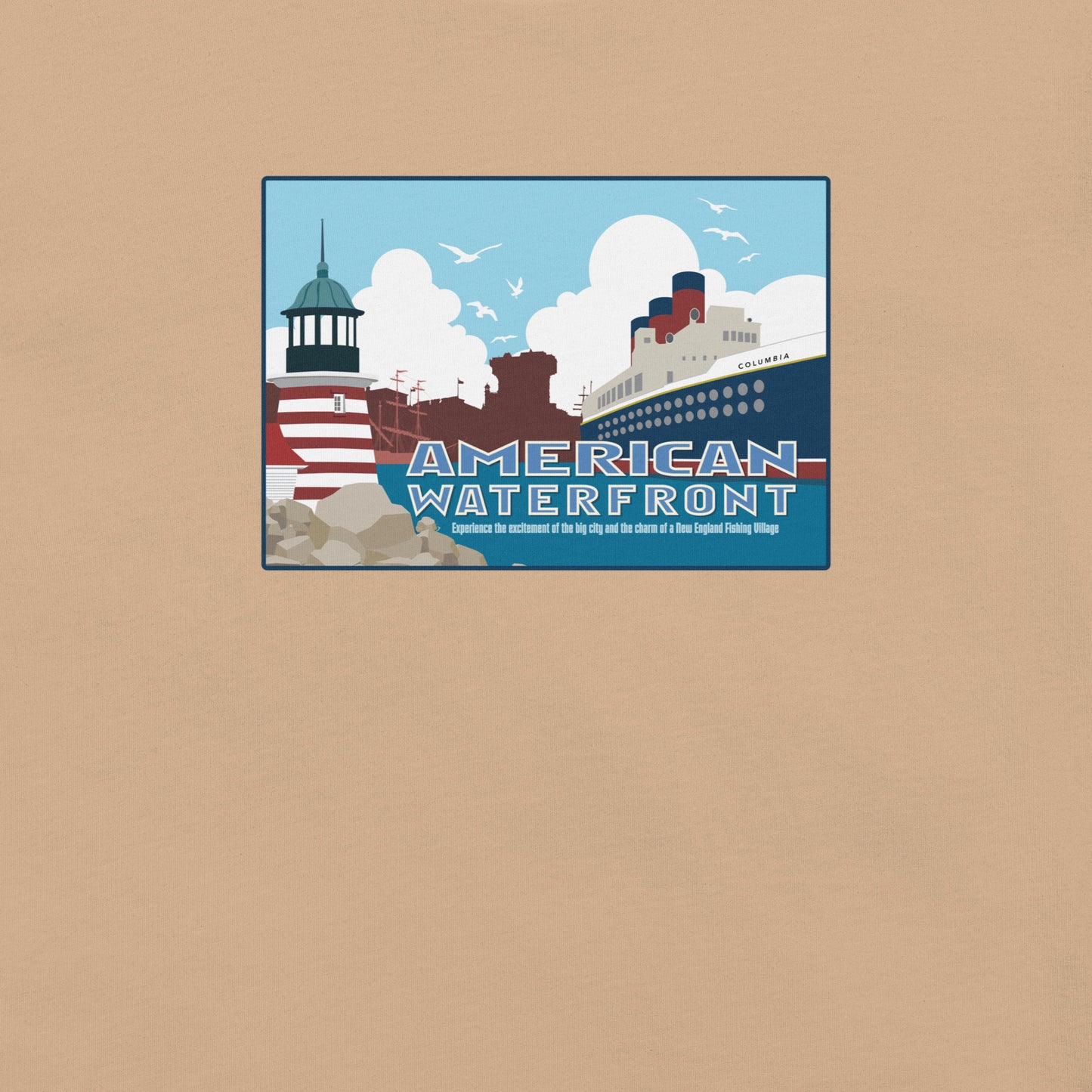 TDS AMERICAN WATERFRONT port title T-Shirt