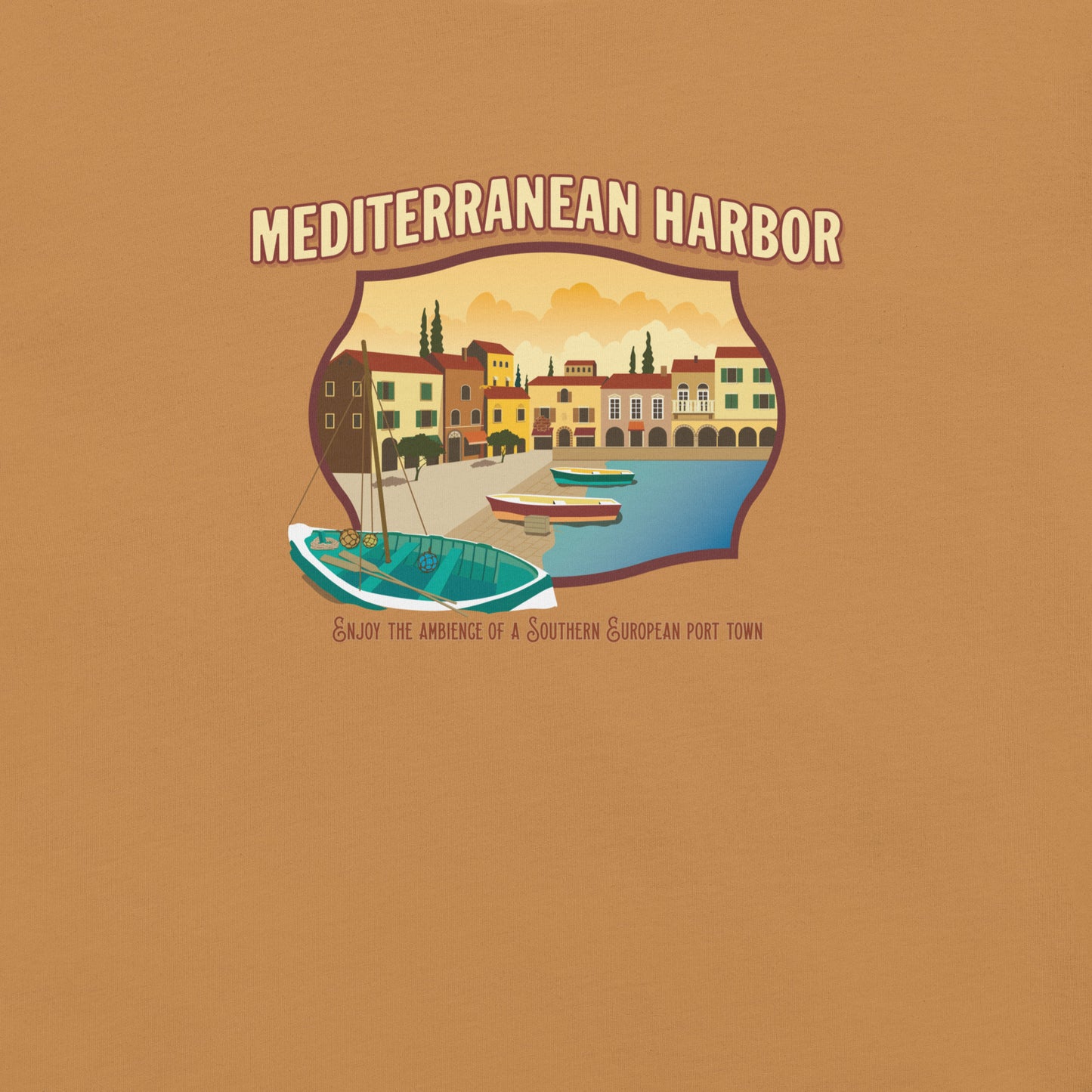 TDS MEDITERRANEAN HARBOR port title T-Shirt