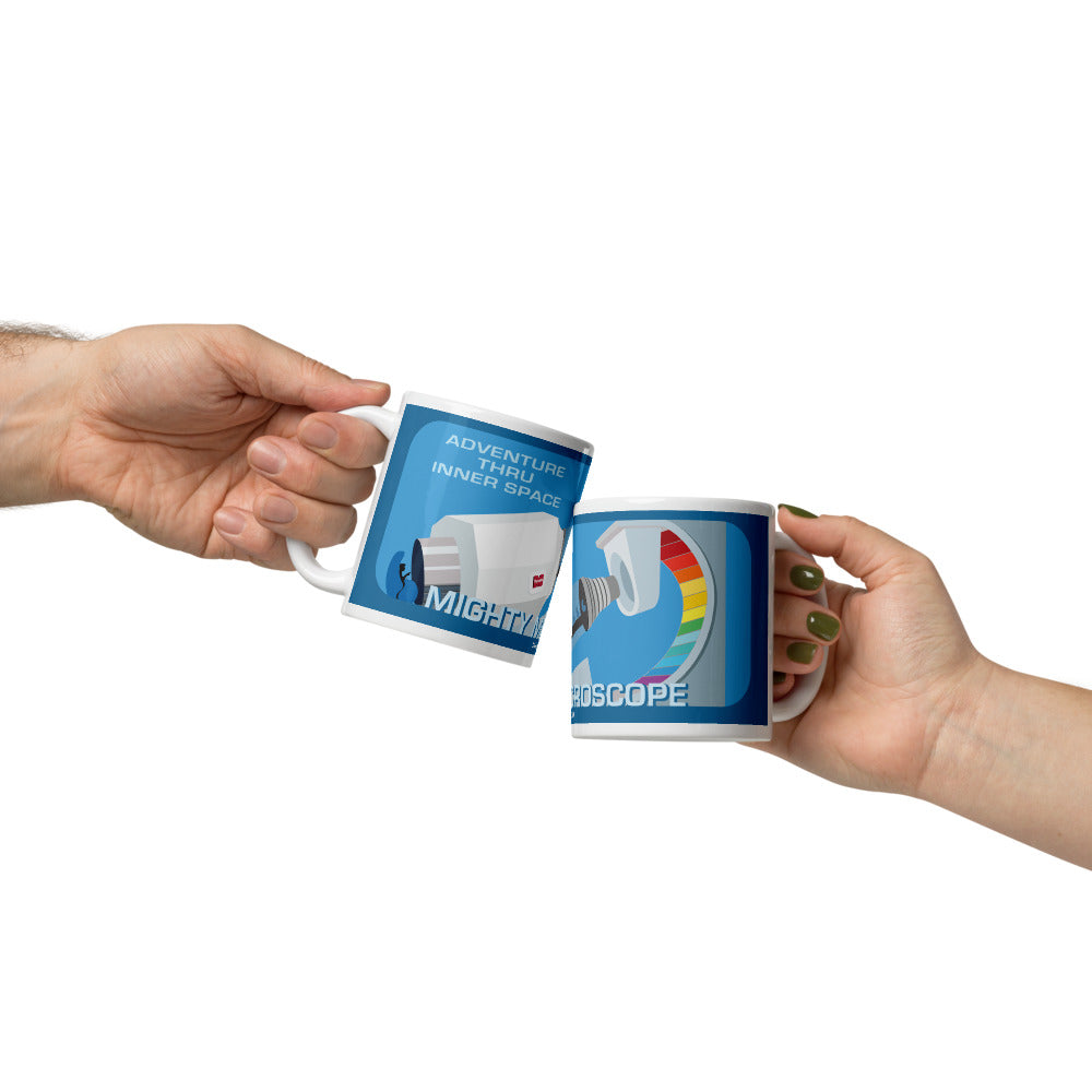 ADVENTURE THRU INNER SPACE mighty microscope Mugs (3 sizes)