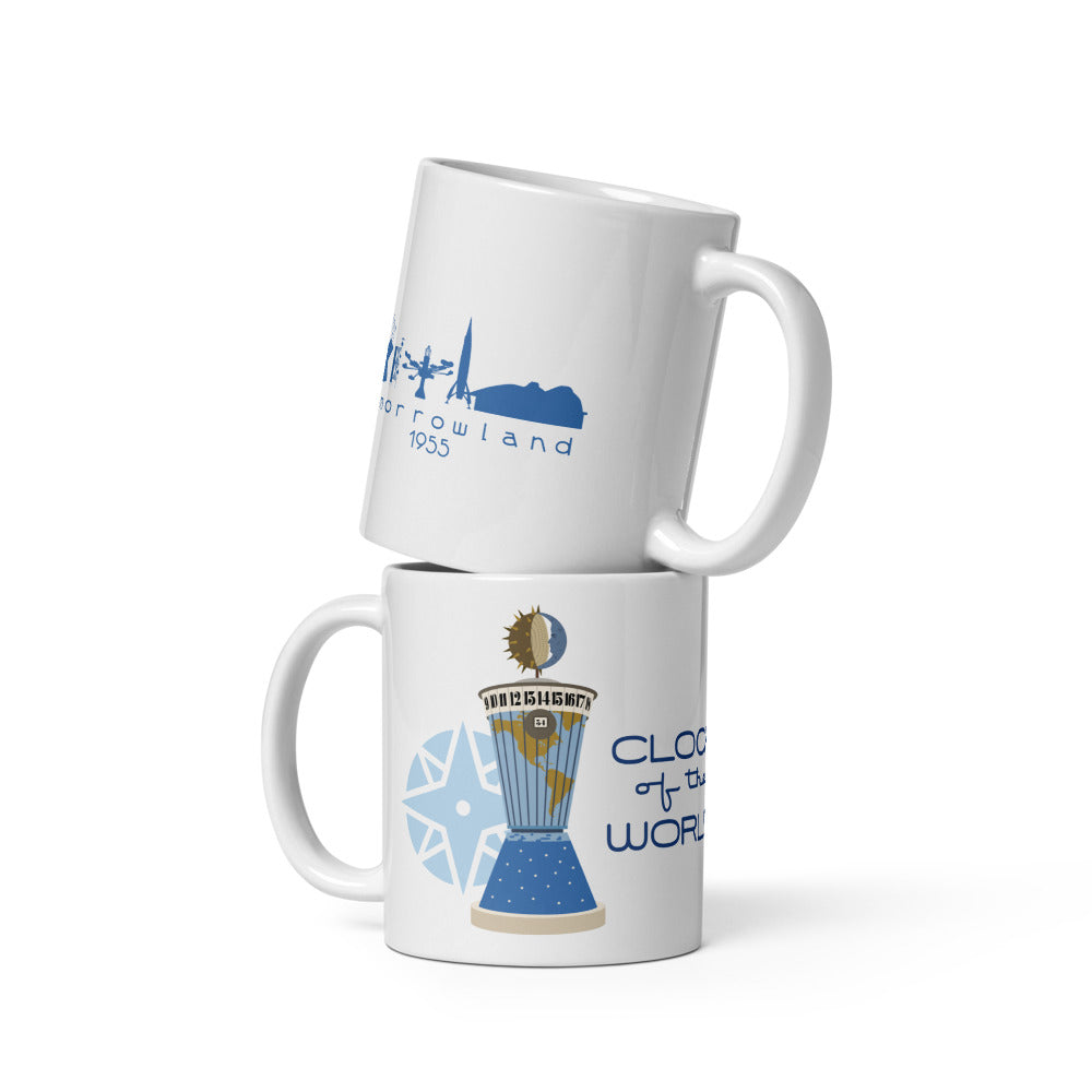 CLOCK OF THE WORLD tomorrowland Mugs (3 sizes)