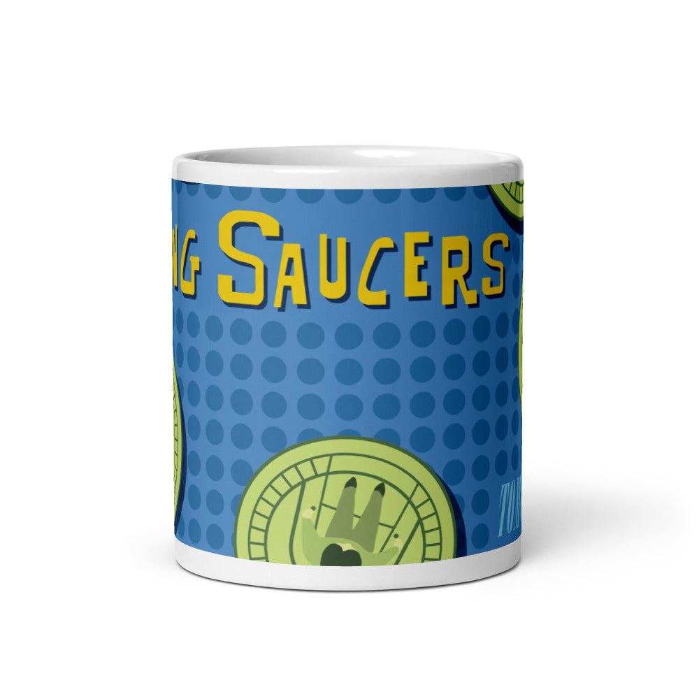 FLYING SAUCERS grid Mugs (3 sizes)