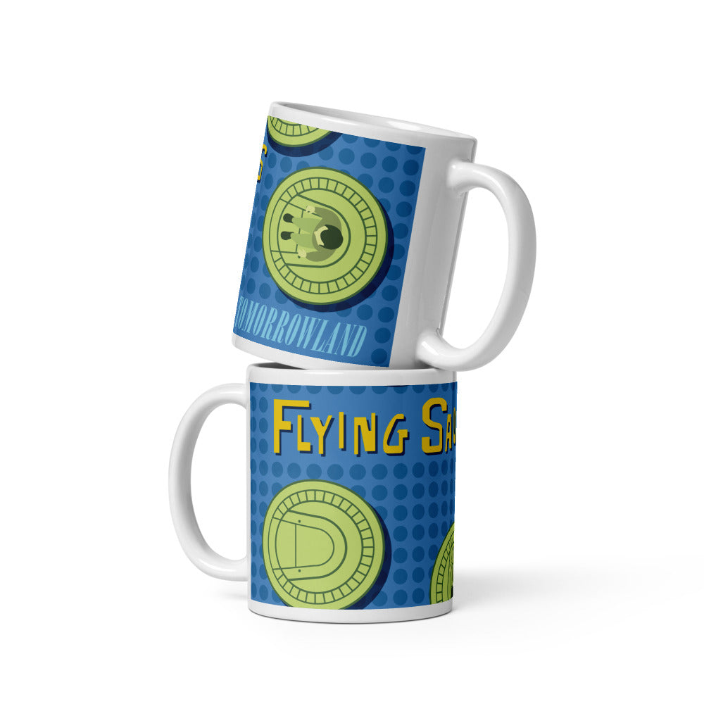 FLYING SAUCERS grid Mugs (3 sizes)