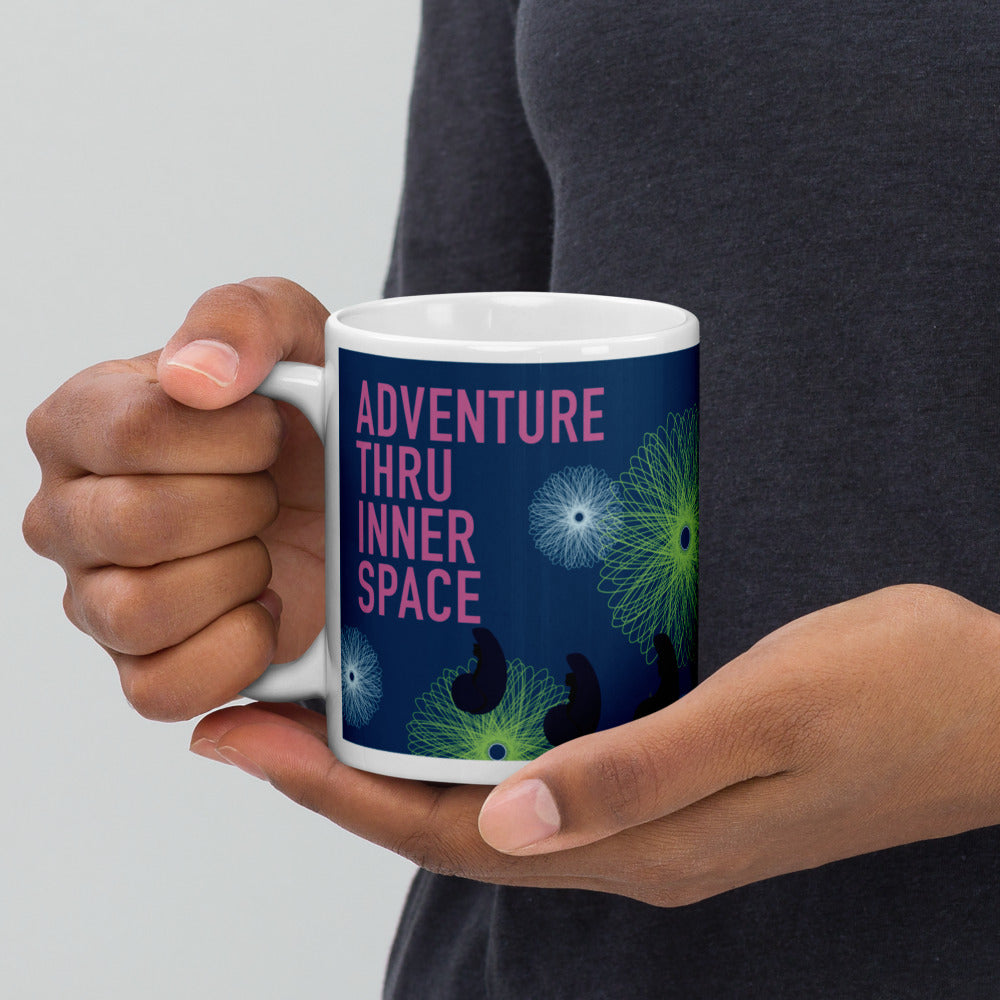 ADVENTURE THRU INNER SPACE poster Mugs (3 sizes)