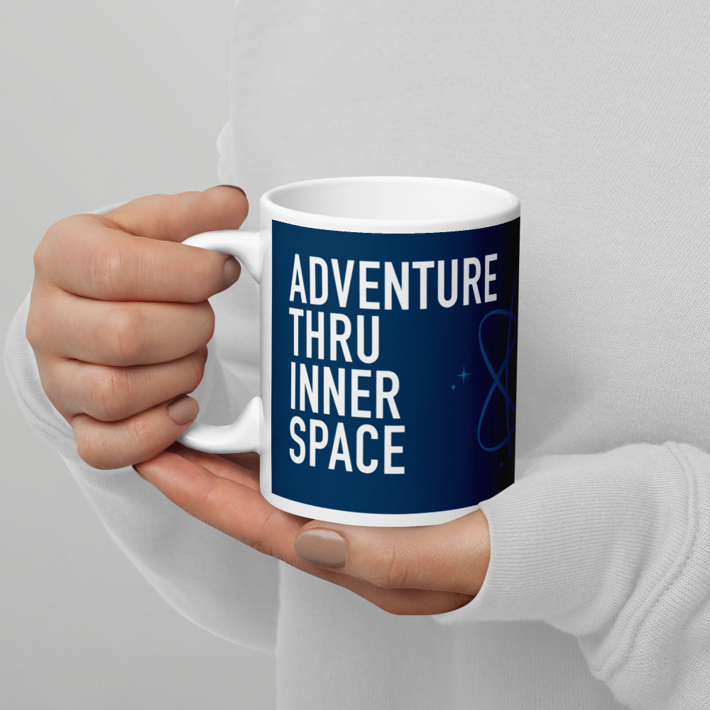 ADVENTURE THRU INNER SPACE atom Mugs (3 sizes)