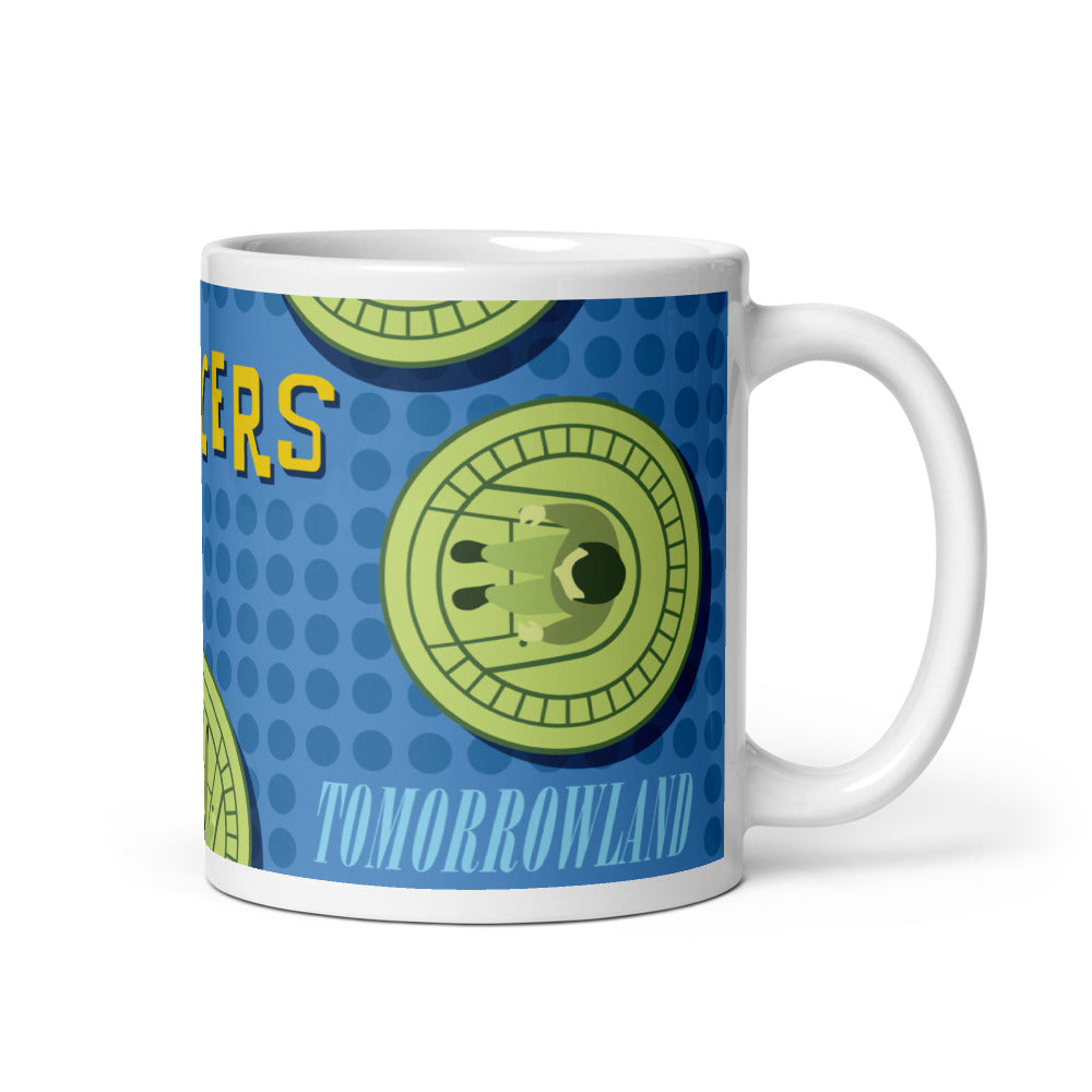 FLYING SAUCERS grid Mugs (3 sizes)