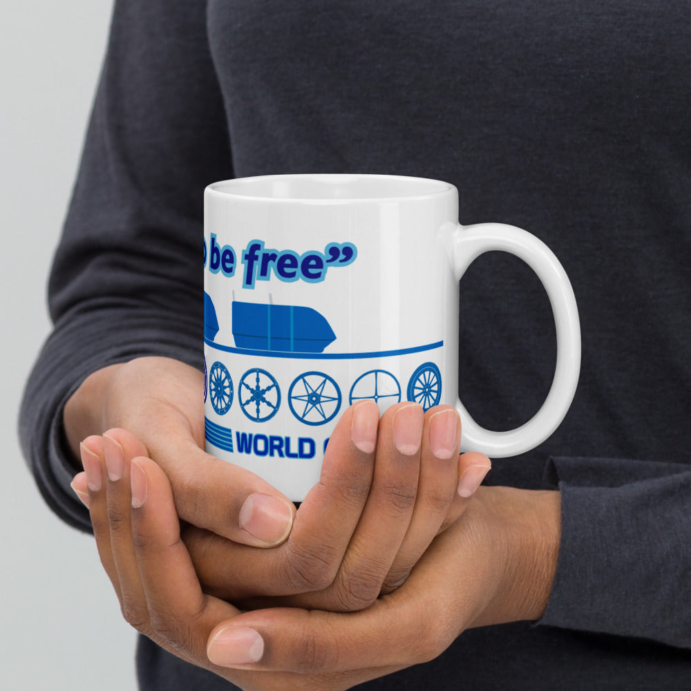 WORLD OF MOTION icons Mugs (3 sizes)