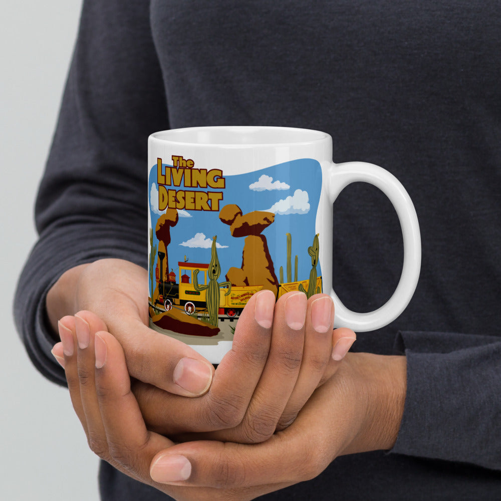 MINE TRAIN THROUGH NATURE'S WONDERLAND living desert Mugs (3 sizes)