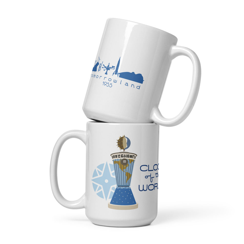 CLOCK OF THE WORLD tomorrowland Mugs (3 sizes)