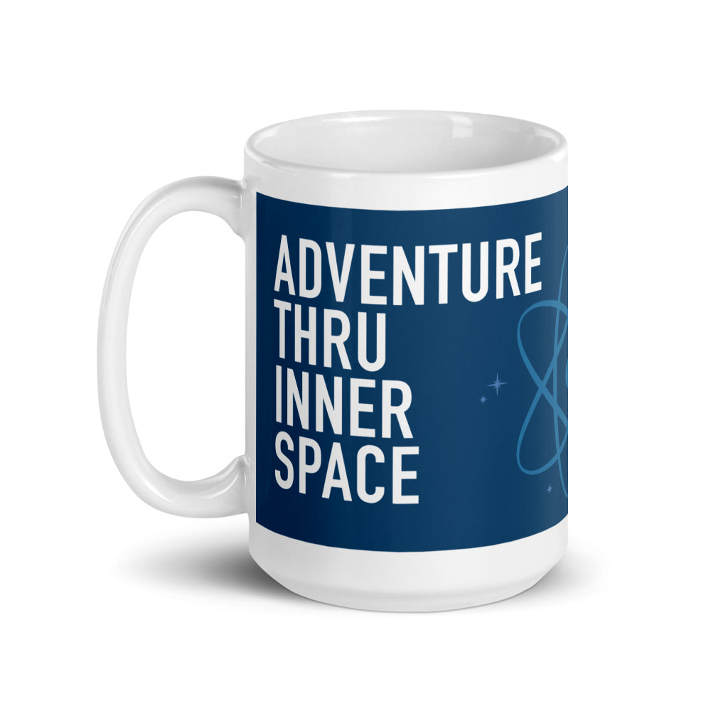 ADVENTURE THRU INNER SPACE atom Mugs (3 sizes)