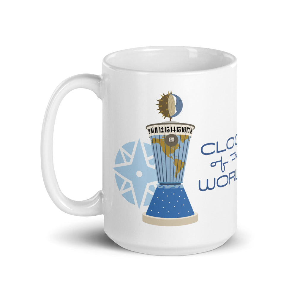 CLOCK OF THE WORLD tomorrowland Mugs (3 sizes)