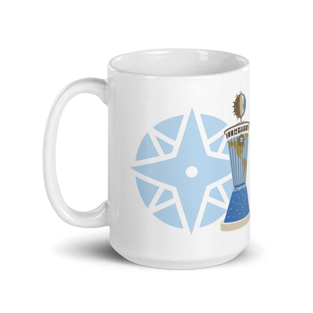 CLOCK OF THE WORLD tower Mugs (3 sizes)