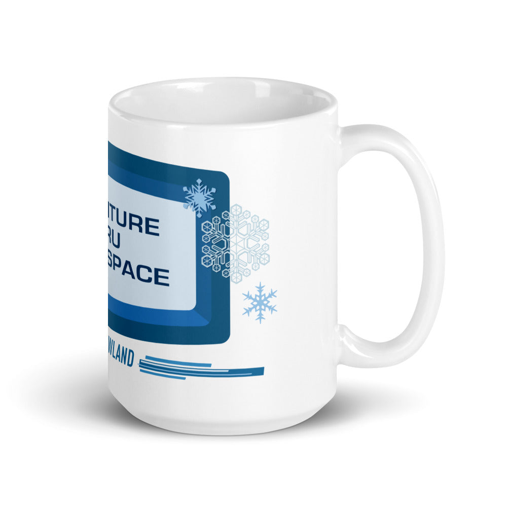 ADVENTURE THRU INNER SPACE sign Mugs (3 sizes)
