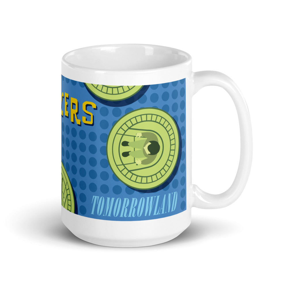 FLYING SAUCERS grid Mugs (3 sizes)
