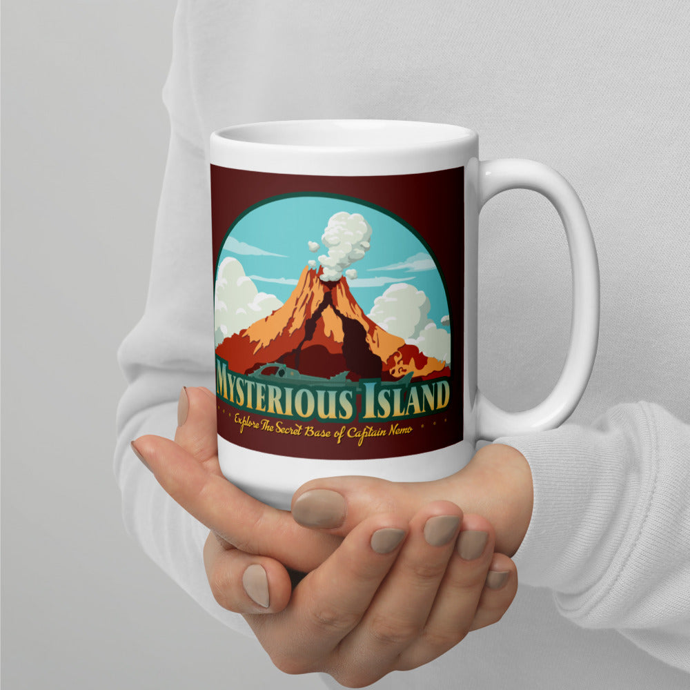 TDS MYSTERIOUS ISLAND port title Mugs (3 sizes)