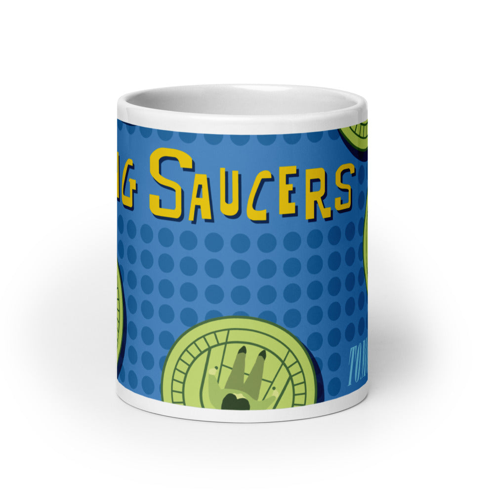 FLYING SAUCERS grid Mugs (3 sizes)