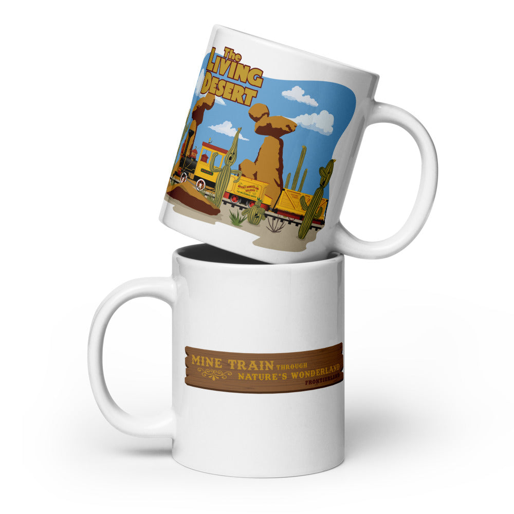 MINE TRAIN THROUGH NATURE'S WONDERLAND living desert Mugs (3 sizes)