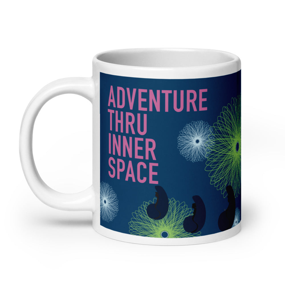 ADVENTURE THRU INNER SPACE poster Mugs (3 sizes)