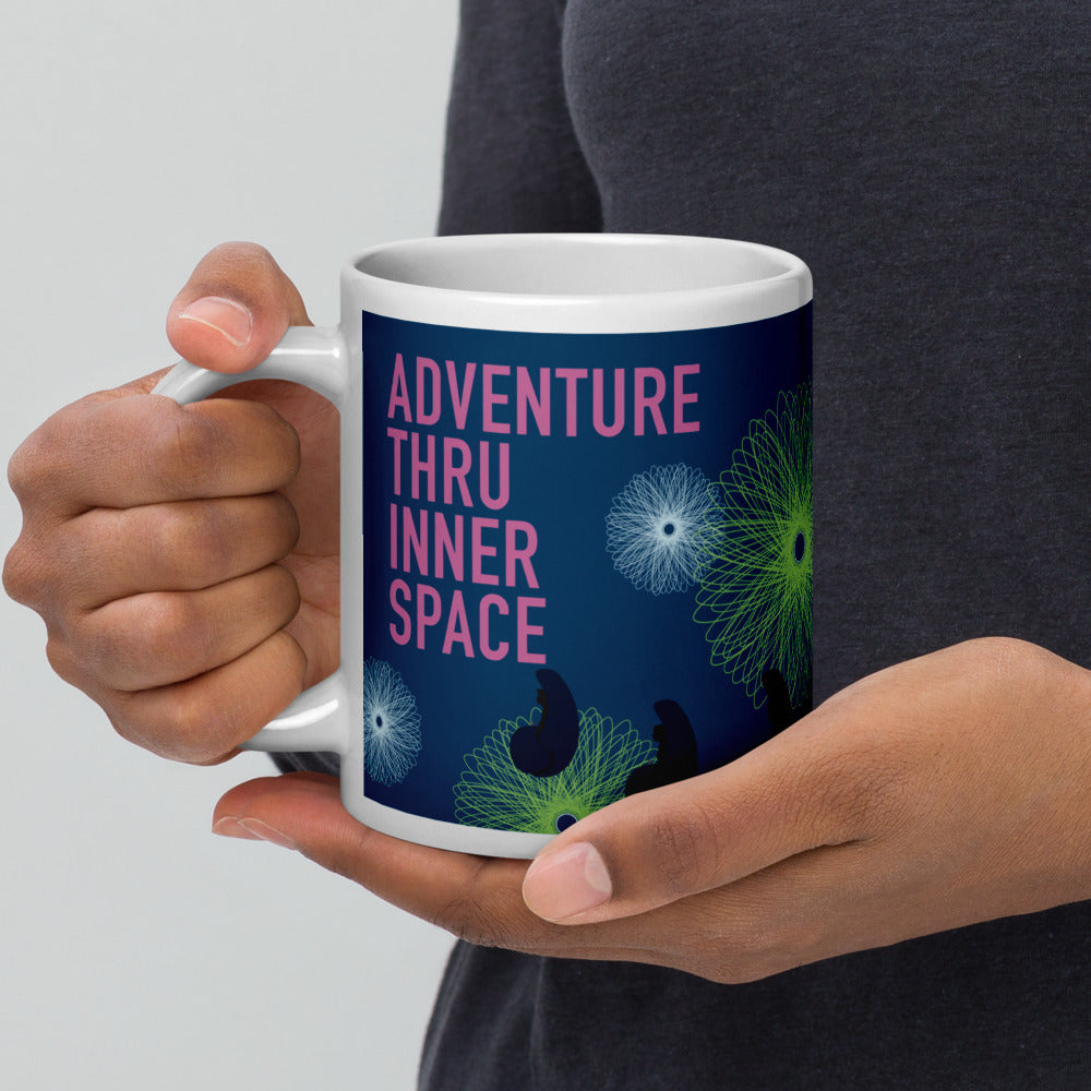 ADVENTURE THRU INNER SPACE poster Mugs (3 sizes)
