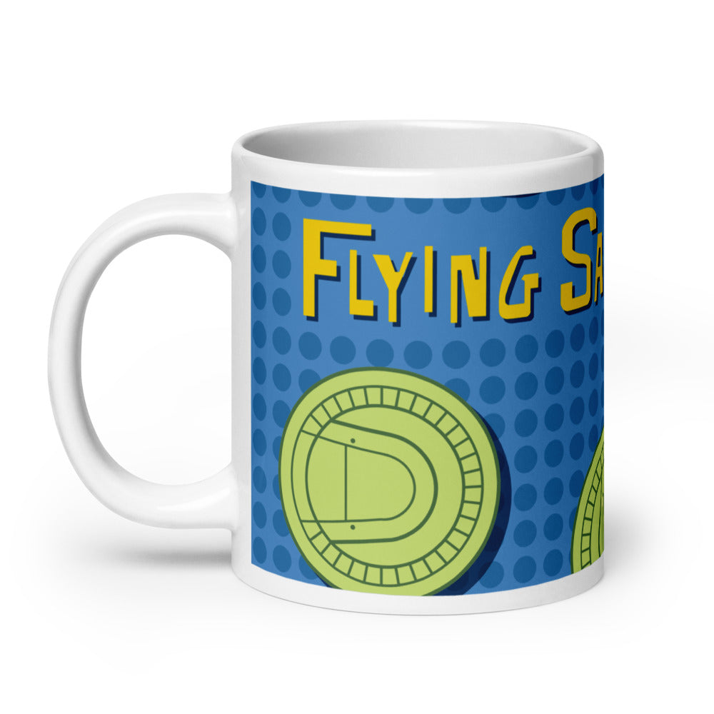 FLYING SAUCERS grid Mugs (3 sizes)
