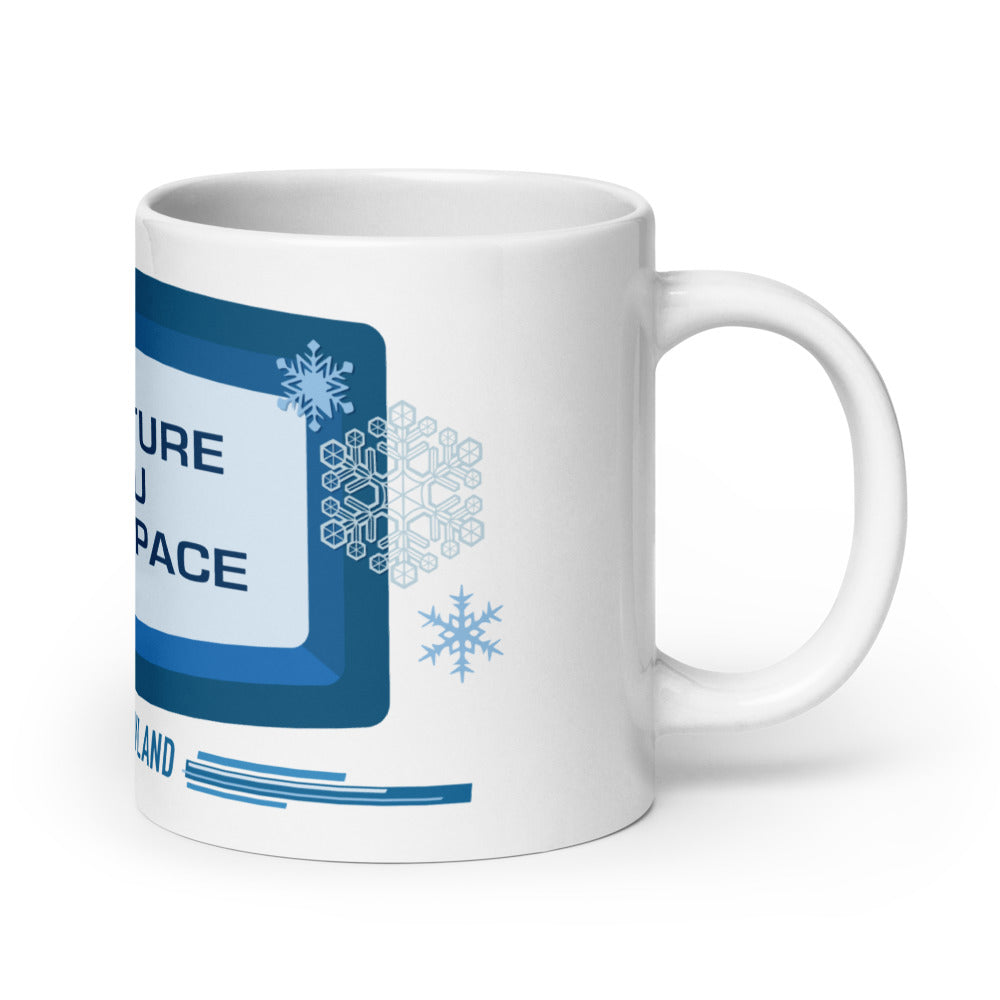 ADVENTURE THRU INNER SPACE sign Mugs (3 sizes)