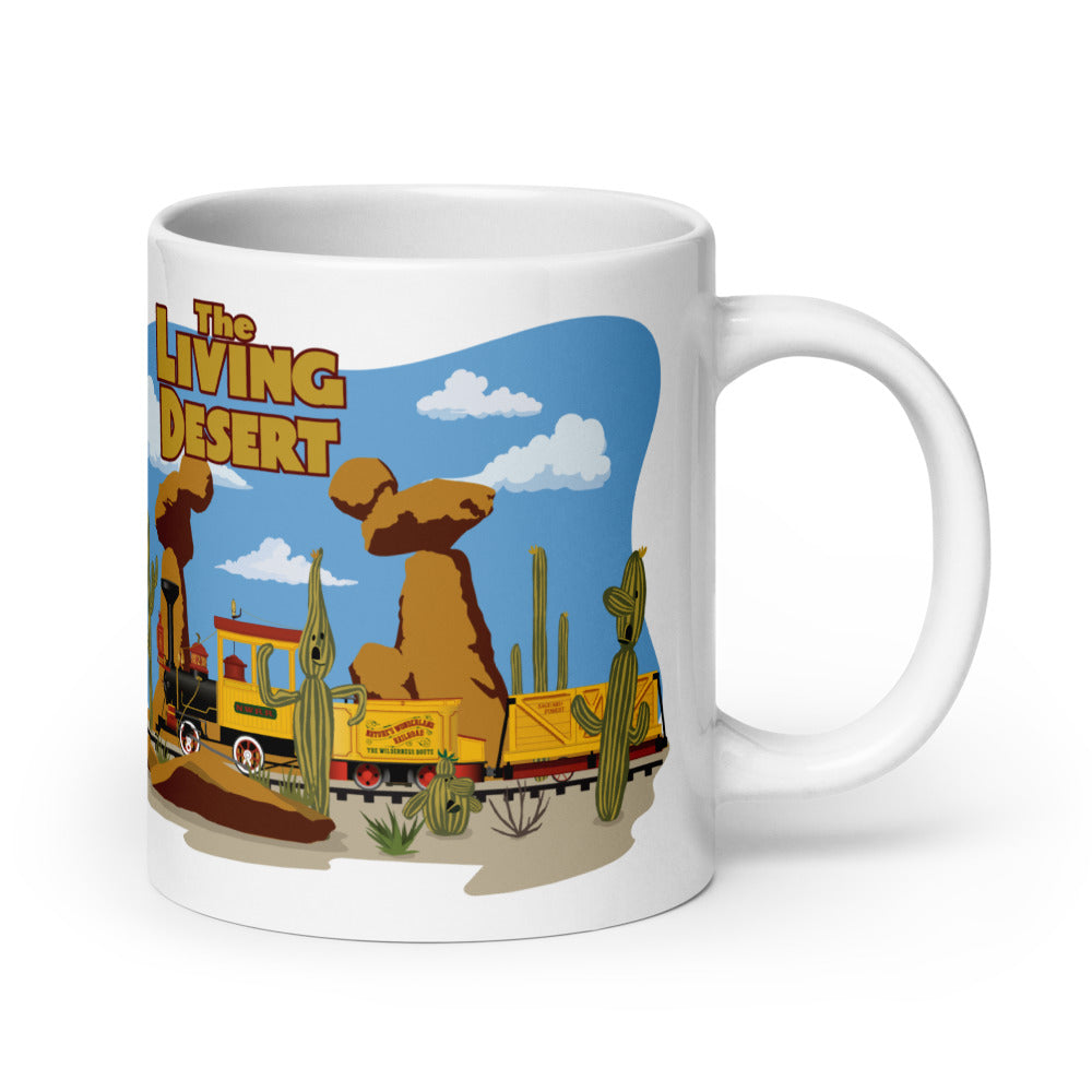 MINE TRAIN THROUGH NATURE'S WONDERLAND living desert Mugs (3 sizes)