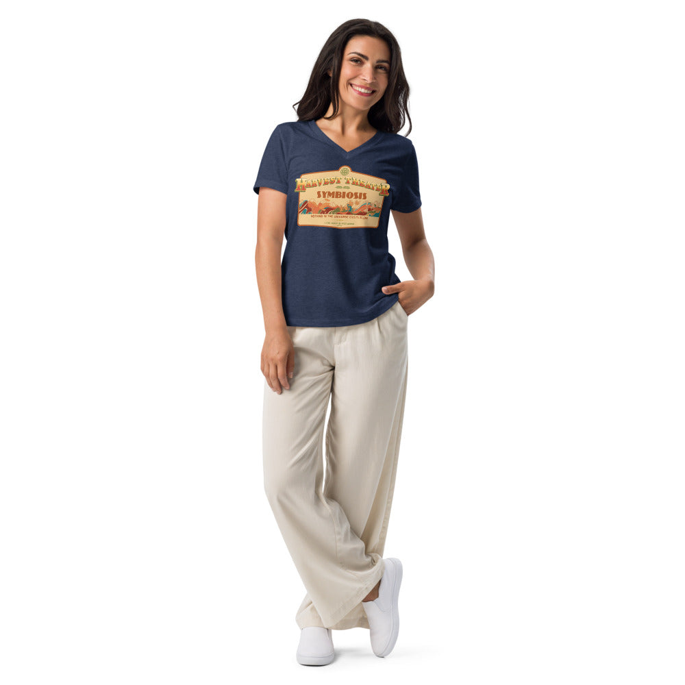 THE LAND harvest theater symbiosis Women’s V-neck t-shirt