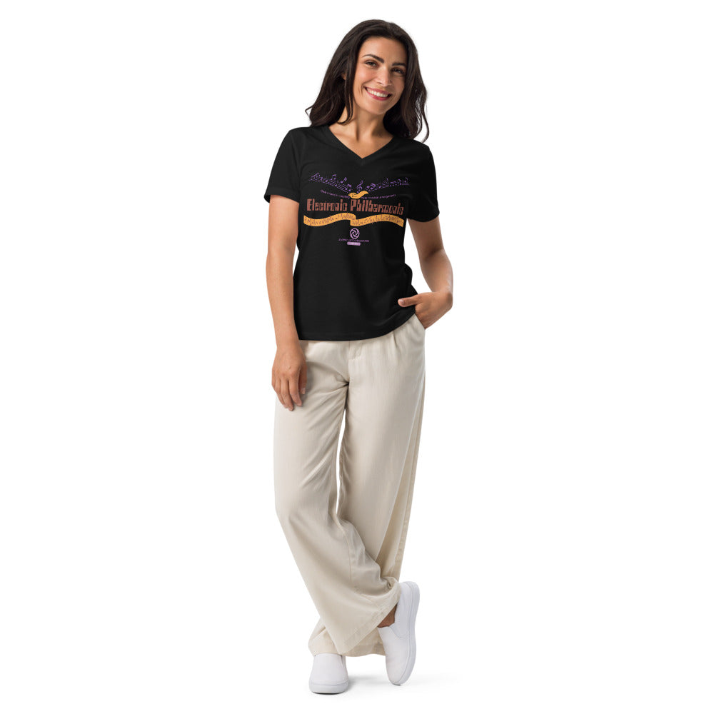 JOURNEY INTO IMAGINATION electronic philharmonic Women’s V-neck t-shirt