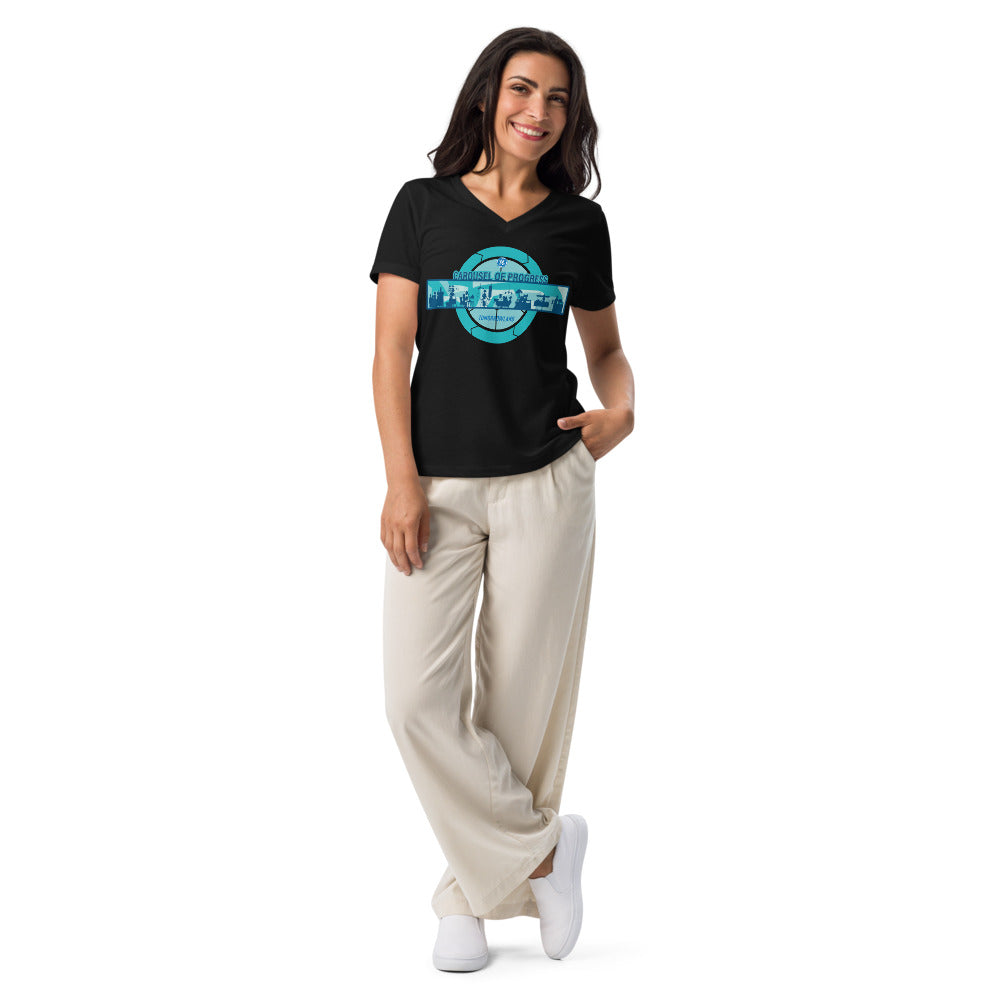 CAROUSEL OF PROGRESS scene Women’s V-neck t-shirt
