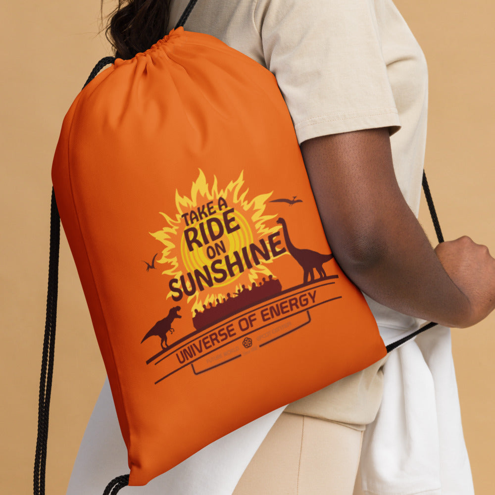 UNIVERSE OF ENERGY ride on sunshine Drawstring Bag