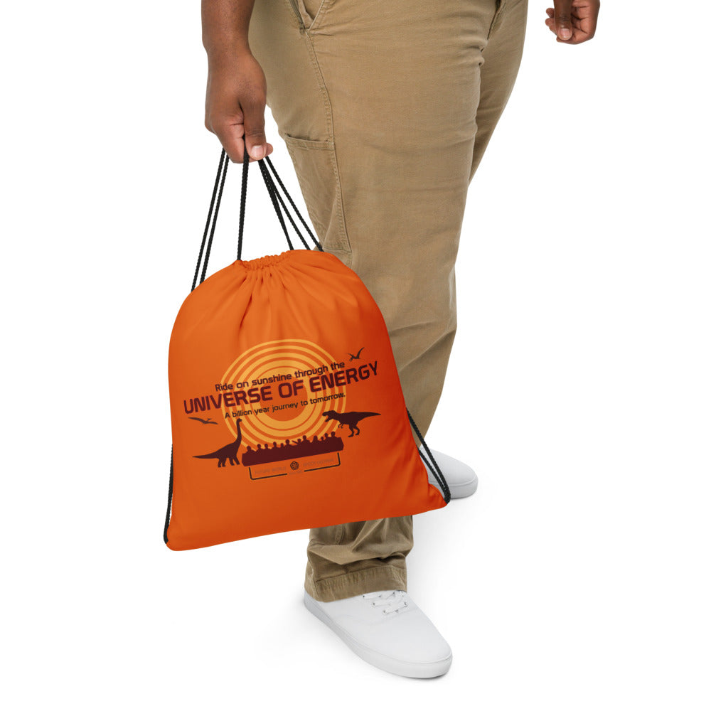 UNIVERSE OF ENERGY title Drawstring Bag