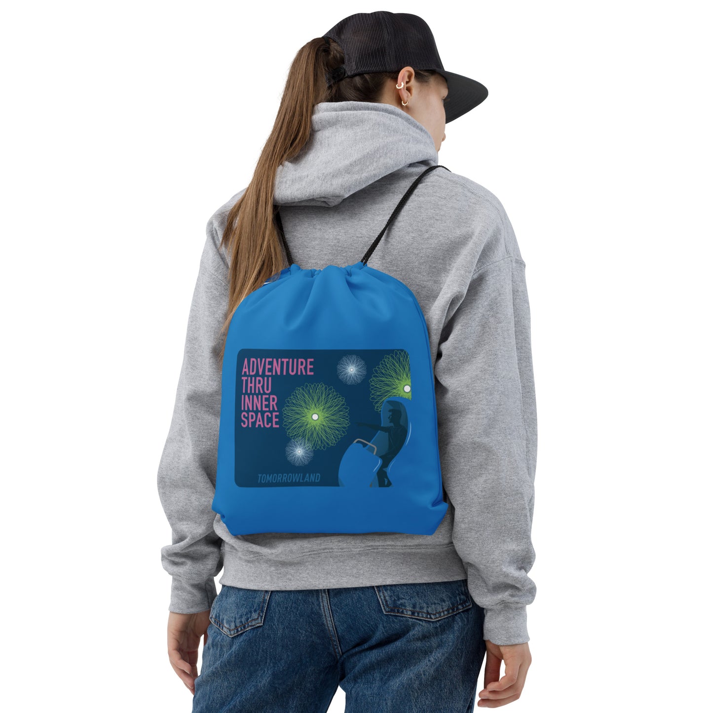 ADVENTURE THRU INNER SPACE atomobile Drawstring bag