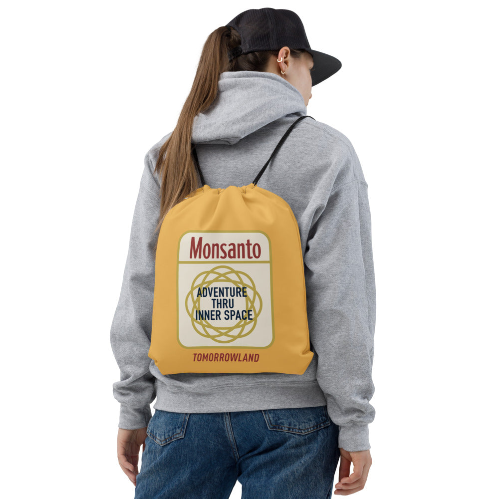 ADVENTURE THRU INNER SPACE monsanto Drawstring Bag