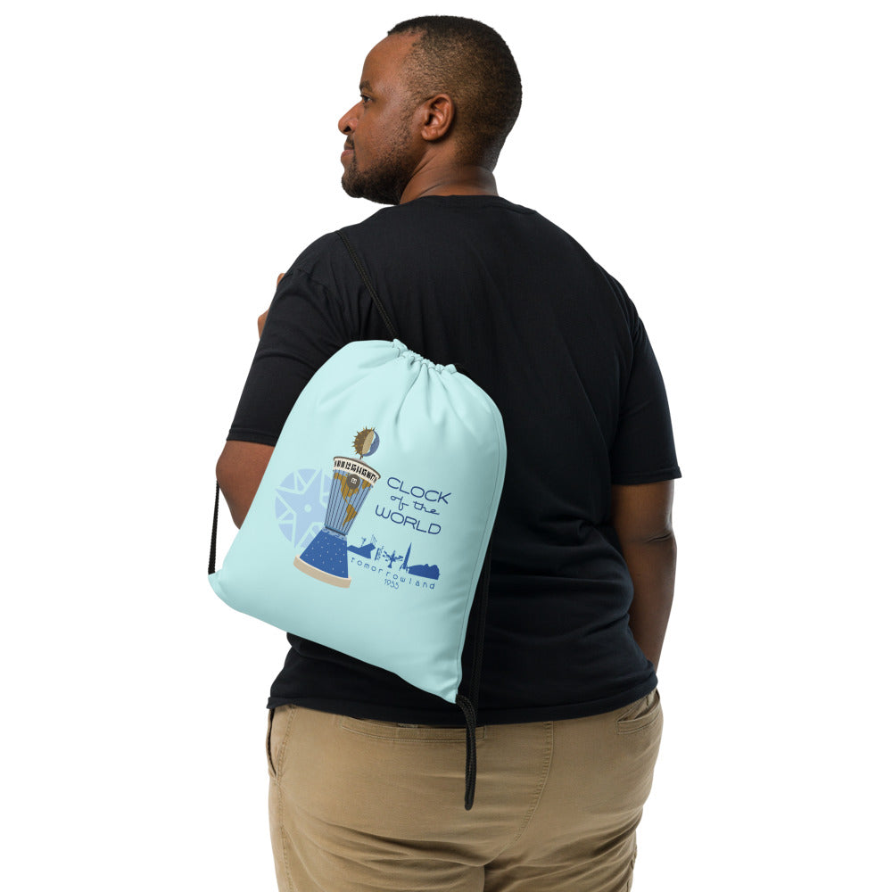 CLOCK OF THE WORLD tomorrowland Drawstring Bag