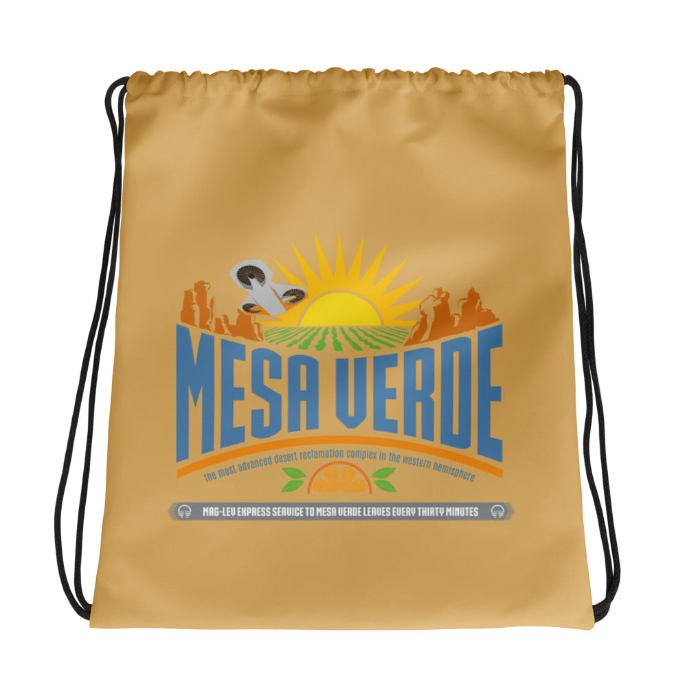HORIZONS mesa verde Drawstring Bag