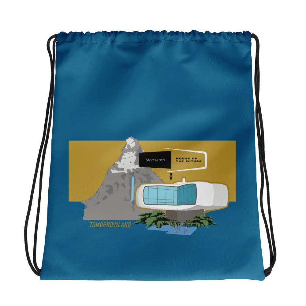 HOUSE OF THE FUTURE scene Drawstring Bag