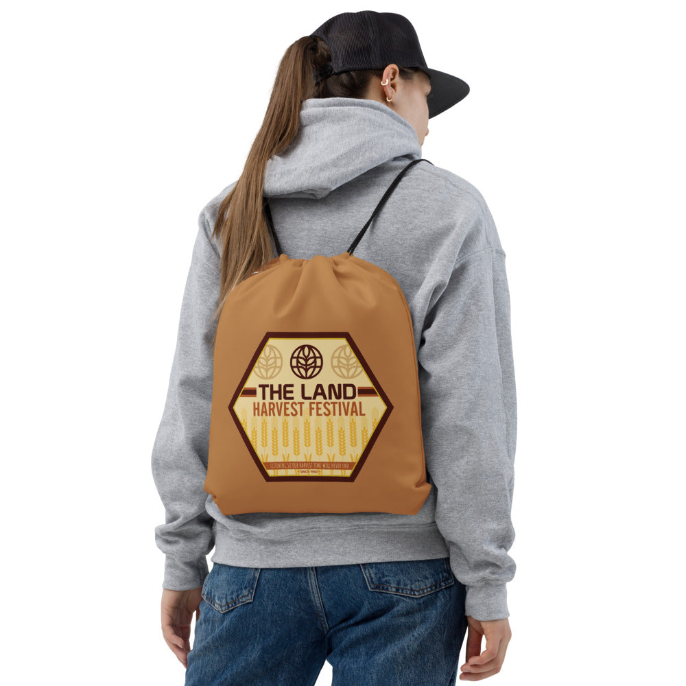 THE LAND harvest festival Drawstring Bag