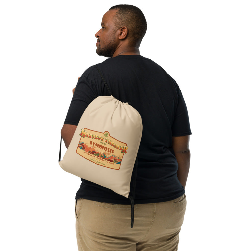 THE LAND harvest theater Drawstring Bag