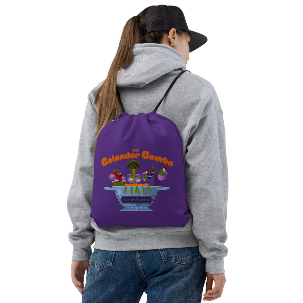 THE LAND kitchen kabaret colander Drawstring Bag