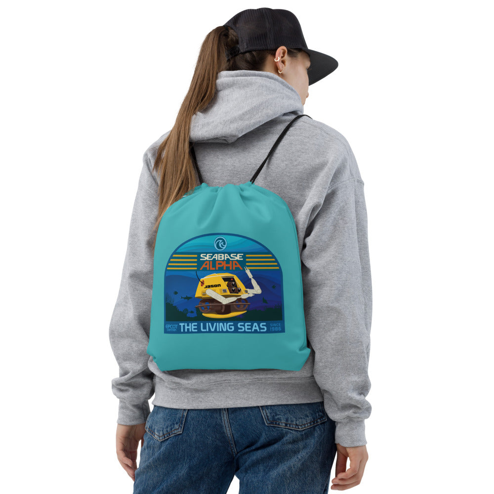 THE LIVING SEAS jason Drawstring Bag