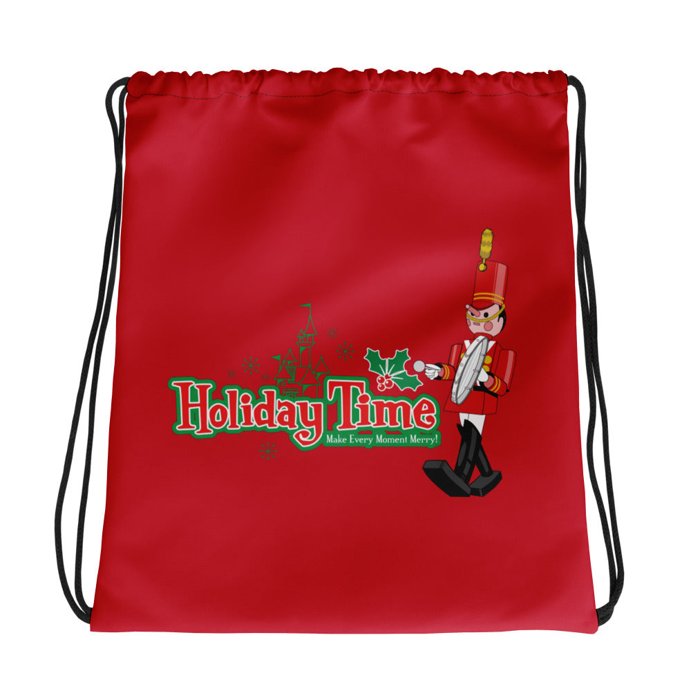 DL HOLIDAY TIME toy soldiers Drawstring Bag