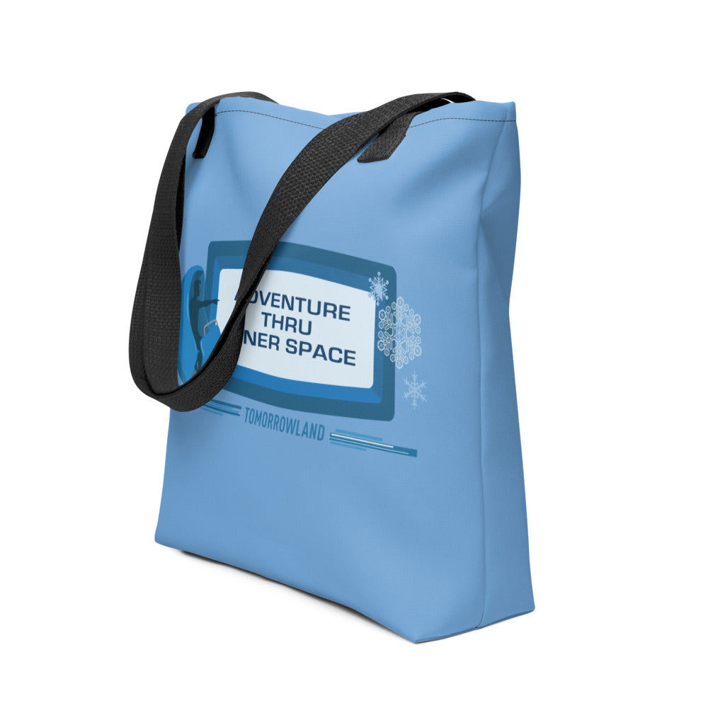ADVENTURE THRU INNER SPACE sign Tote Bag
