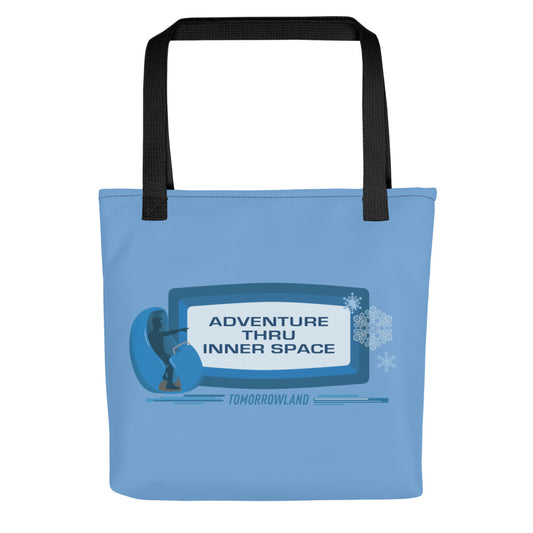 ADVENTURE THRU INNER SPACE sign Tote Bag