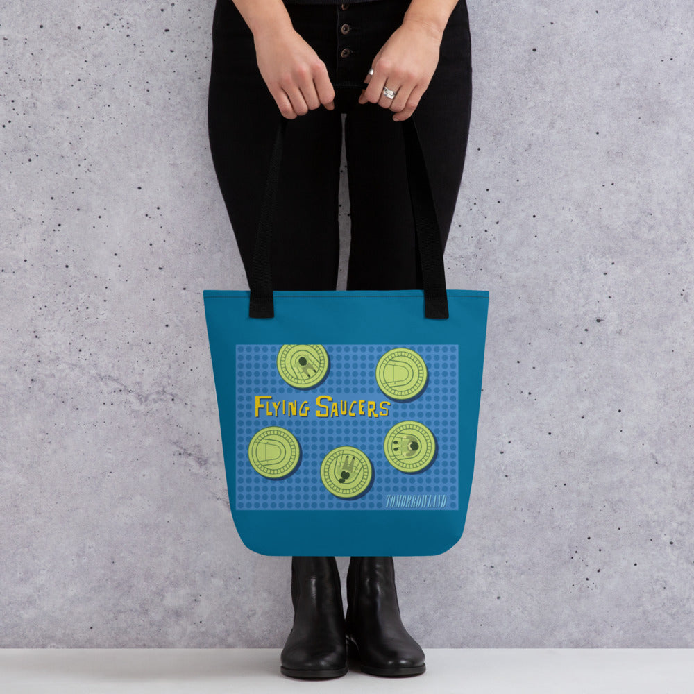 FLYING SAUCERS grid Tote Bag